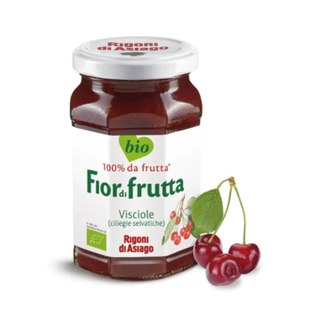 Dulceata de visine, fara zahar, eco-bio, 250g - Rigoni di Asiago
