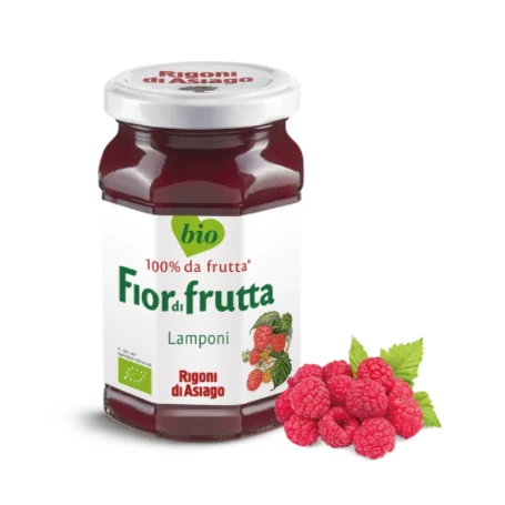 Dulceata de zmeura, fara zahar, eco-bio, 250g - Rigoni di Asiago