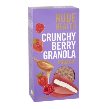 Granola cu fructe de padure, eco-bio, 400g - Rude Health