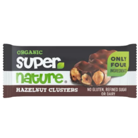 Ciocolata cu alune de padure intregi, eco-bio, 34g - Super Nature