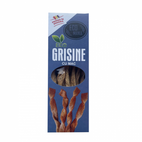 Grisine cu mac, eco-bio, 125g - Ecomania