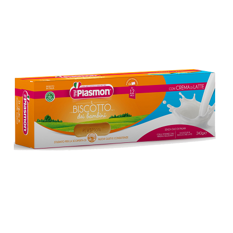 Biscuiti cu crema de lapte, +12 luni, 240g - Plasmon