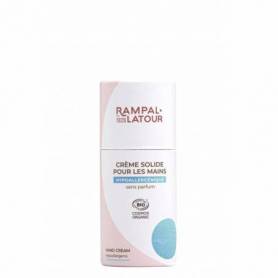 Crema de maini organica solida hipoalergenică, fara parfum, zero waste, 27g - Rampal Latour