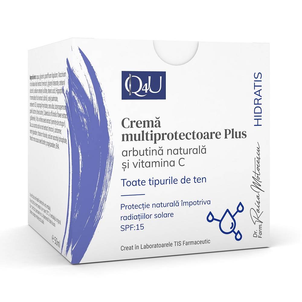 Crema Multiprotectoare Plus Hidratis Q4u, 50ml - Tis Farmaceutic