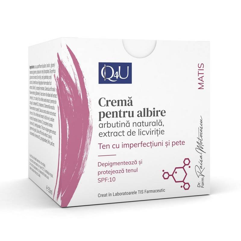 Crema pentru albire Matis Q4U, 50ml - Tis Farmaceutic