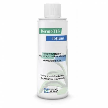 Lotiune cu extracte naturale si clorhexidina 0,2% DermoTIS, 110ml - TIS Farmaceutic