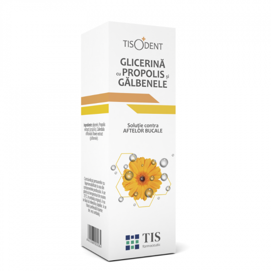 Glicerina cu propolis si galbenele, 25ml - tis farmaceutic