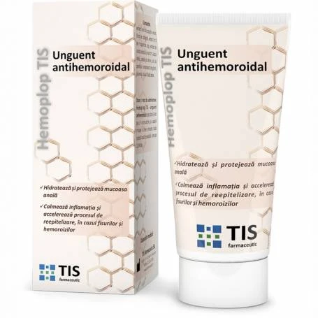 Unguent antihemoroidal Hemoplop, 50ml - Tis Farmaceutic