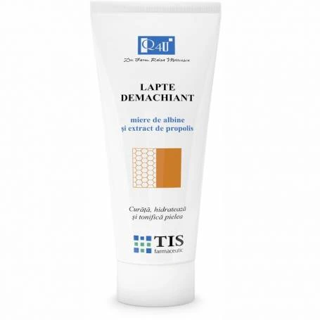 Lapte demachiant cu miere si propolis Q4U, 100ml - Tis Farmaceutic