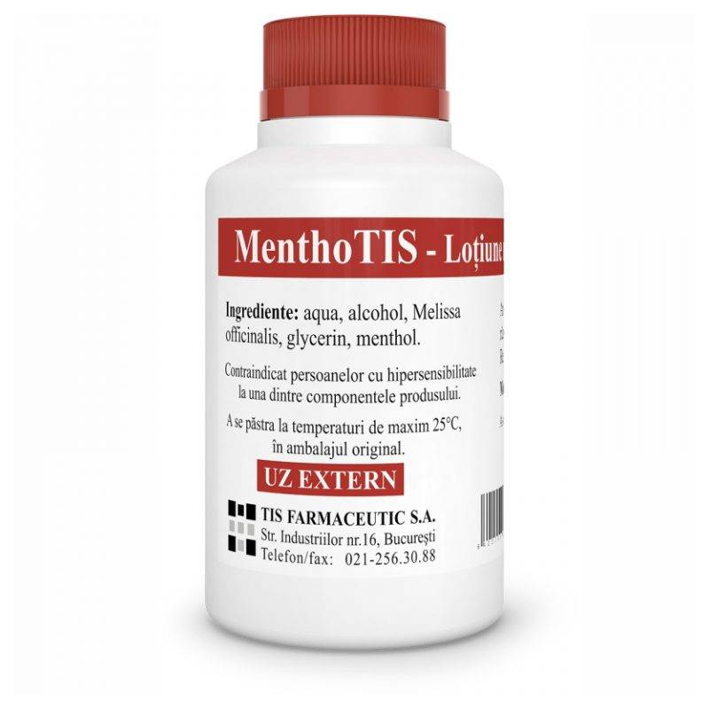 Lotiune mentolata MenthoTIS, 100ml - Tis Farmaceutic