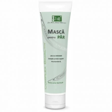 Masca pentru par uscat si deteriorat Q4U, 150ml - Tis Farmaceutic