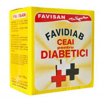 Favidiab Ceai Pentru Diabetici, 50g - Favisan