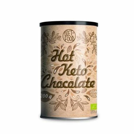 Keto ciocolata calda vegana, eco-bio, 200g - Diet-Food
