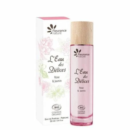 L'Eau des Delices Trandafir si Iasomie, apa de parfum, eco-bio, 50ml - Fleurance Nature