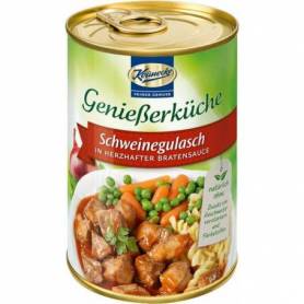 Gulas de porc in sos brun, gourmet 400g - Keunecke