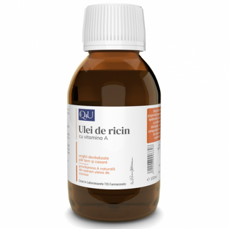 Ulei de ricin cu Vitamina A, 100ml - Tis Farmaceutic