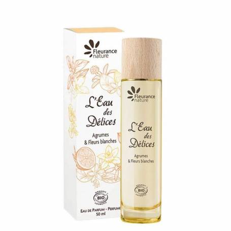 L'Eau des DElices Citrice Si Flori albe, apA de parfum, eco-bio, 50ml - Fleurance Nature