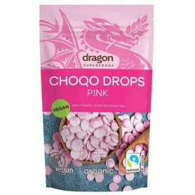 Choco drops roz, eco-bio, 200g - Dragon Superfoods
