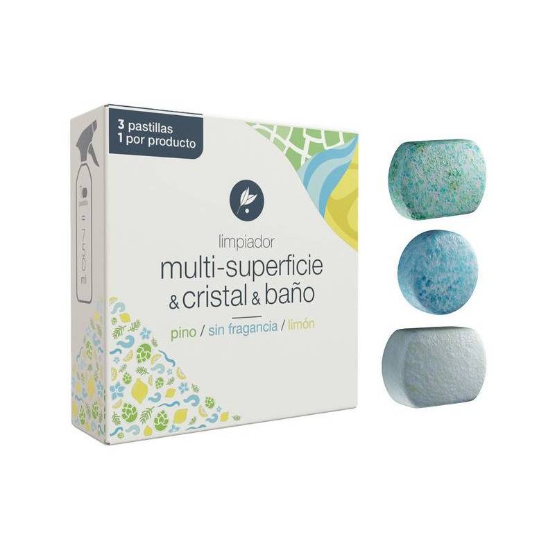 Tablete pentru curatat sticla, baie, multi-suprafete, 3buc - Neletab