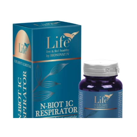 N-BIOT 1C RESPIRATOR, Capsule cu uleiuri esentiale, 30 capsule, BIONOVATIV