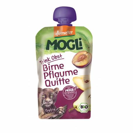 Piure din prune, pere si gutui, eco-bio, 120g - Mogli