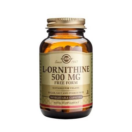 L-Ornithine - ornitina - 500mg 50 veg caps - SOLGAR