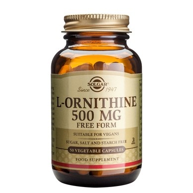 L-ornithine - ornitina - 500mg 50 veg caps - solgar