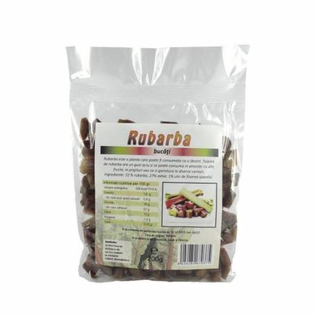 Rubarba zaharisita, eco-bio, 200g - Deco Italia