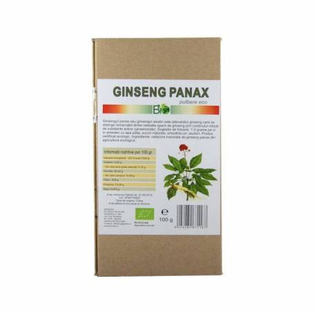 Ginseng panax pulbere, eco-bio, 100g - Deco Italia