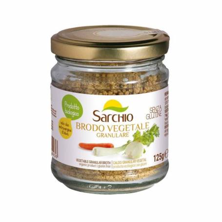 Supa de legume granule, fara gluten, cu ulei extravirgin de masline, eco-bio, 125g - Sarchio