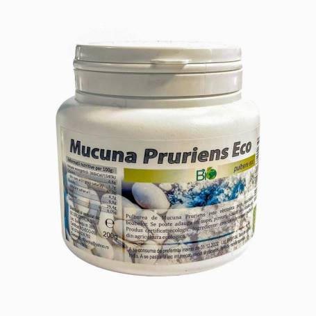 Mucuna Pruriens, pulbere, eco-bio, 200g - Deco Italia