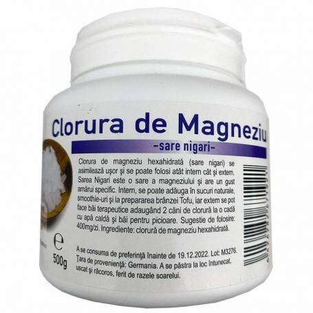 Clorura de magneziu hexahidrata, sare nigari 500g - Deco Italia