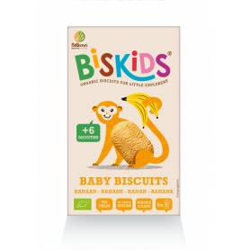 Biscuiti biskids cu banane, fara zahar (de la 6 luni) eco-bio 120g - Belkorn