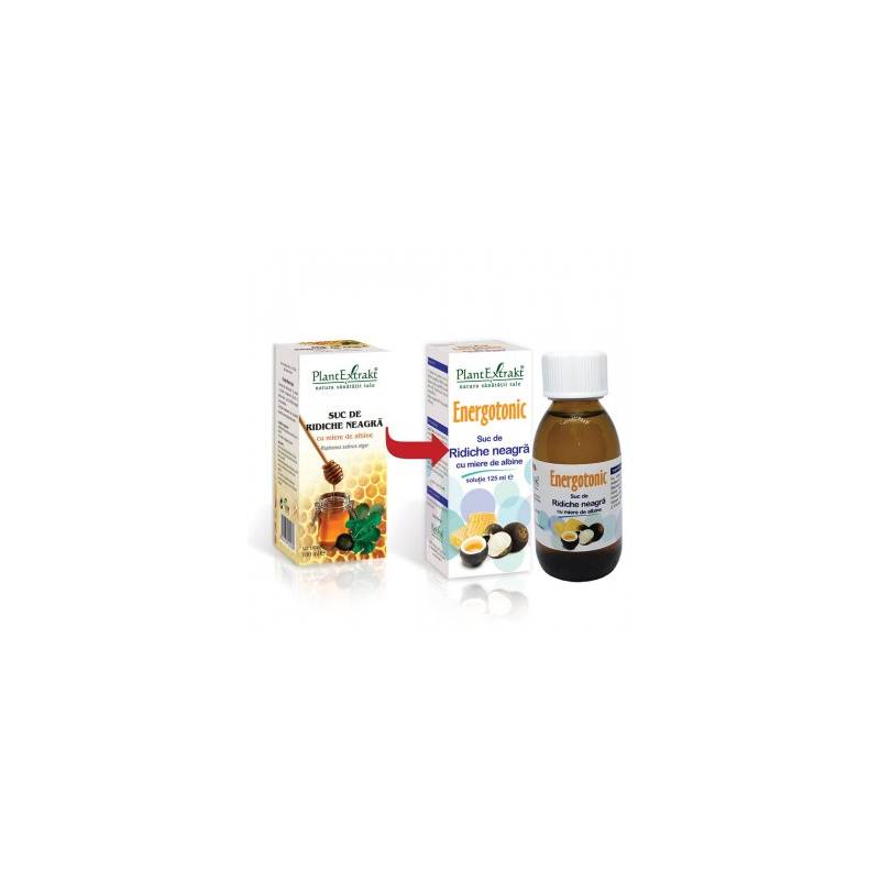 Suc de Ridiche Neagra cu miere de albine, Energotonic, 125ml, P