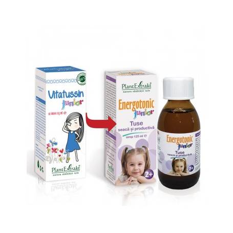 Energotonic junior - Tuse seaca si productiva, 125ml, PantExtrakt