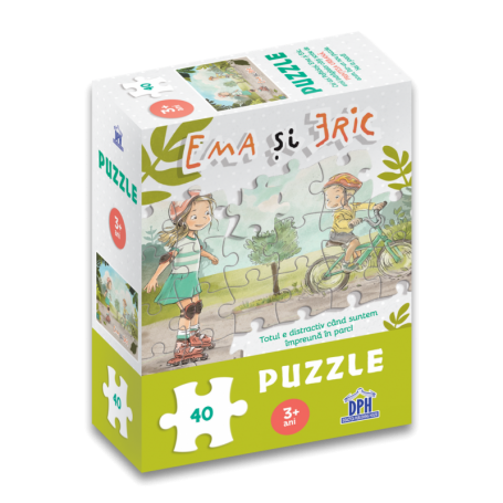 Ema si Eric in parc: Puzzle - carte - DPH