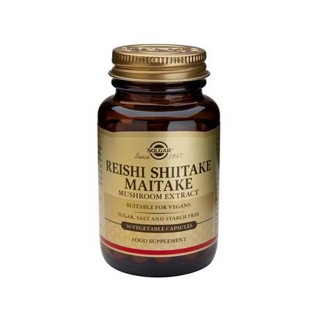 REISHI SHIITAKE MAITAKE MUSHROOM EXTRACT - 50veg cps - SOLGAR