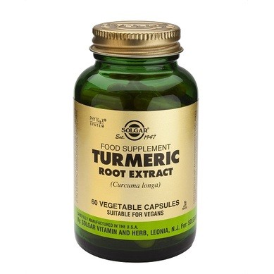 Turmeric root extract - radacina de curcuma - 60 veg cps - solgar