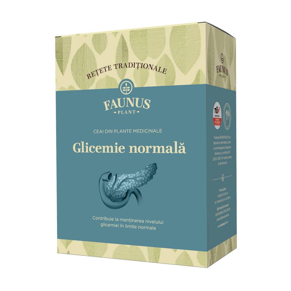 Ceai retete traditionale glicemie normala ,180g - faunus plant