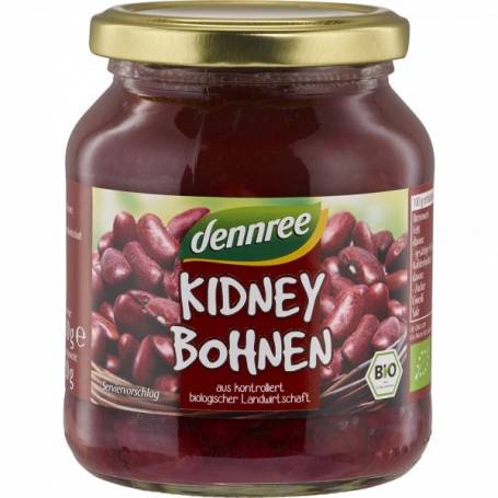 Fasole Kidney la borcan, eco-bio, 350g - Dennree