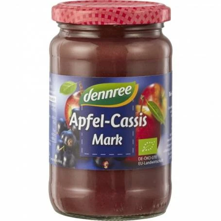 Piure de mere si coacaze, eco-bio, 360g - Dennree