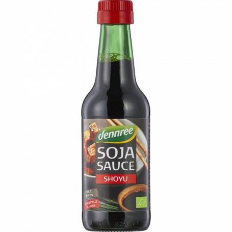 Sos de soia Shoyu, fin si picant, eco-bio, 250ml - Dennree