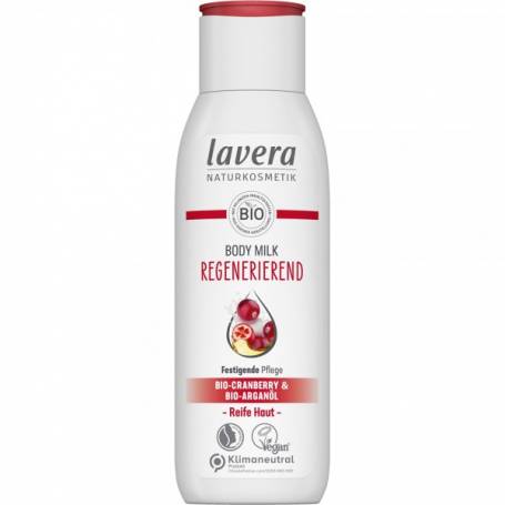 Lapte de corp regenerant cu merisor si ulei de argan, eco-bio, 200ml - Lavera