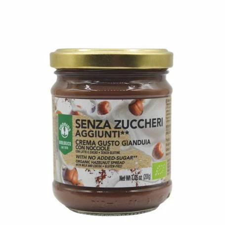 Crema Gianduia cu cacao si alune, fara zahar, 200g - Probios