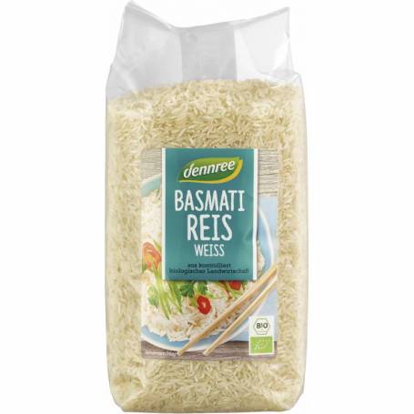 Orez basmati alb, bio 1kg - Dennree