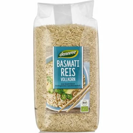 Orez basmati brun, bio 1kg - Dennree