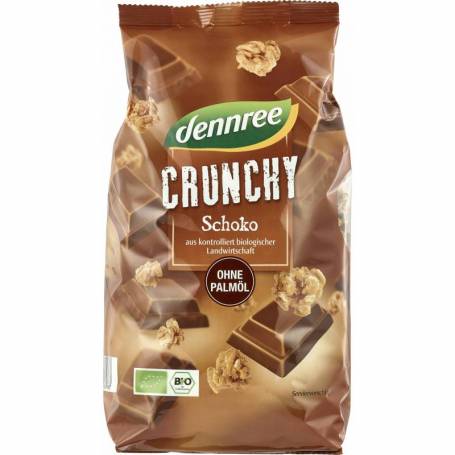 Cereale crunchy cu ciocolata, eco-bio, 750g - Dennree