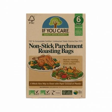 Pungi bio din hartie pergament - pentru friptura - 6buc - If You Care