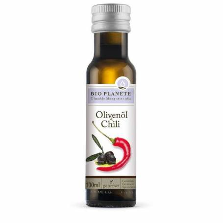 Ulei de masline extravirgin cu chilli, eco-bio, 100ml - Bio Planete