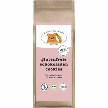 Mix pentru fursecuri cu ciocolata, fara gluten, eco-bio, 200g - Glutenfreie Heimat